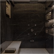 The Gilded Stone Bathroom