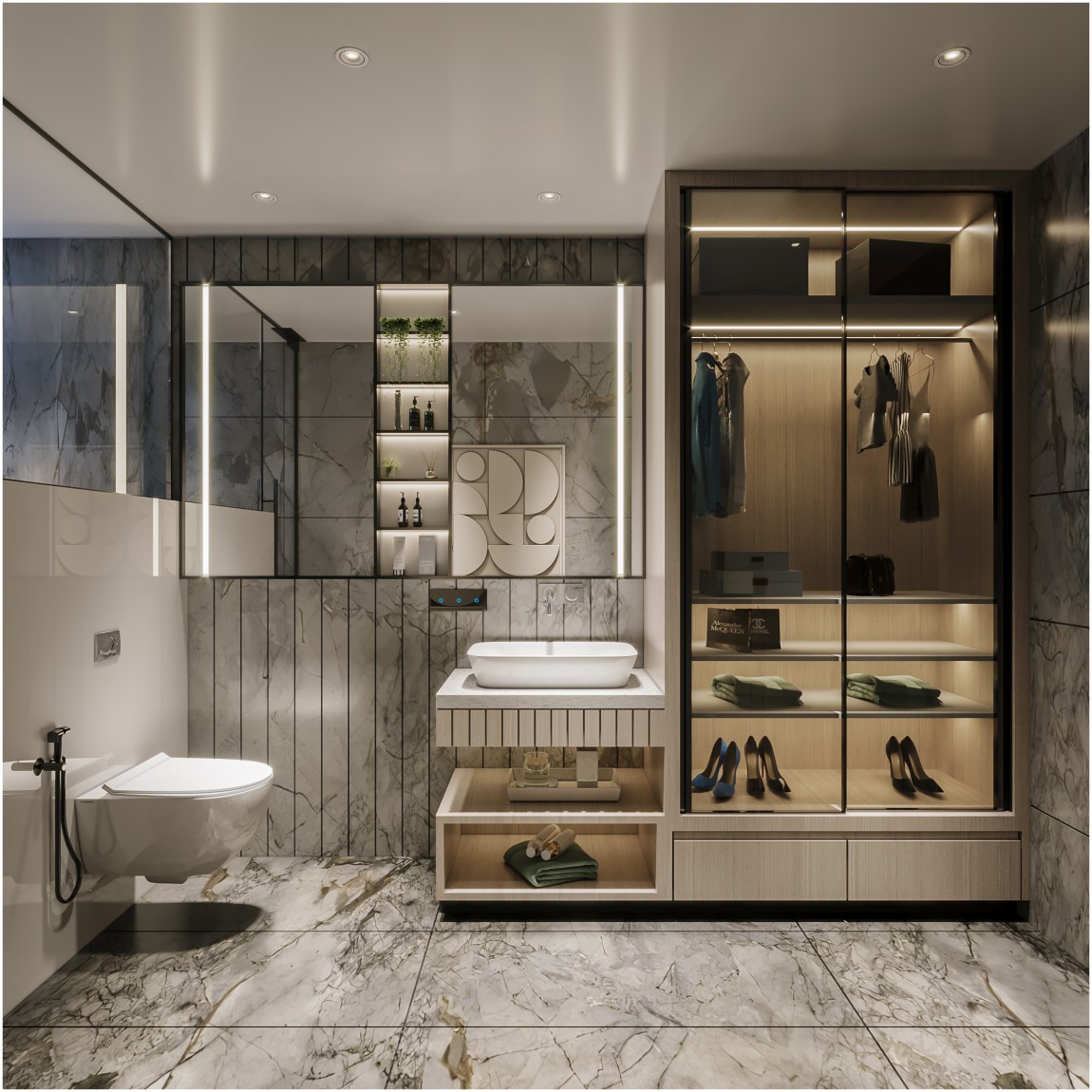 Urban Luxe  Wardrobe & Bathroom