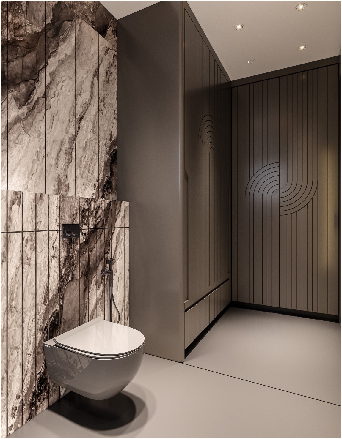 Obsidian Veil Bathroom