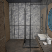 Blue Halo Bathroom