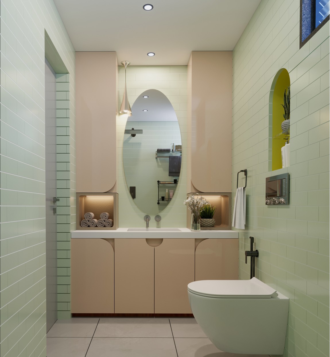 Cuban theme Bathroom