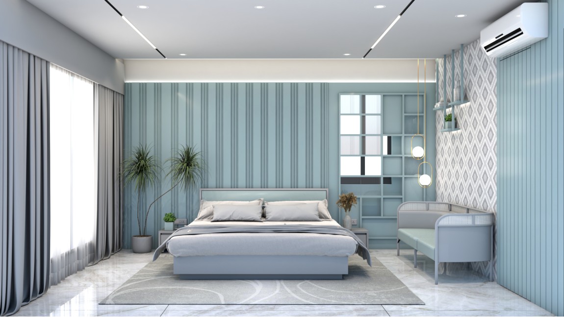  Signature Blue Bedroom