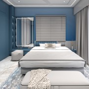 Serene Blue Master Bedroom