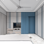 Serene Blue Master Bedroom