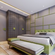 The Tranquil Olive Master Bedroom