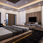 Captivating Modern Classic Themed Bedroom With Details