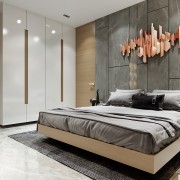 Gleaming Grey Bedroom