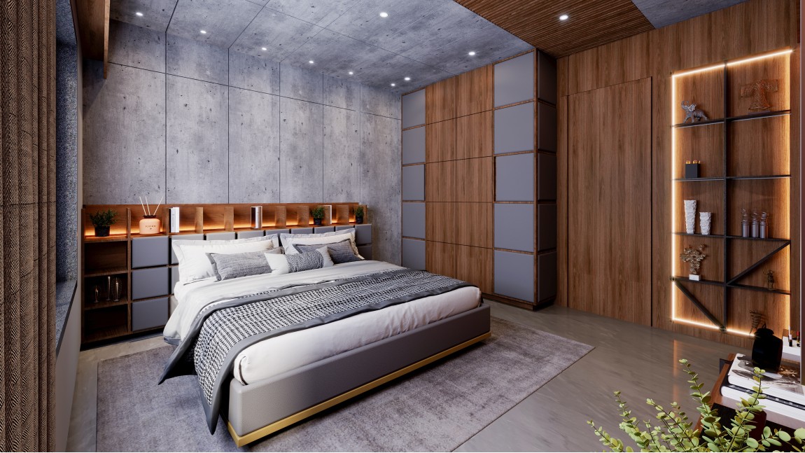 Modern style bedroom