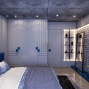 Luxurious Blue theme Bedroom