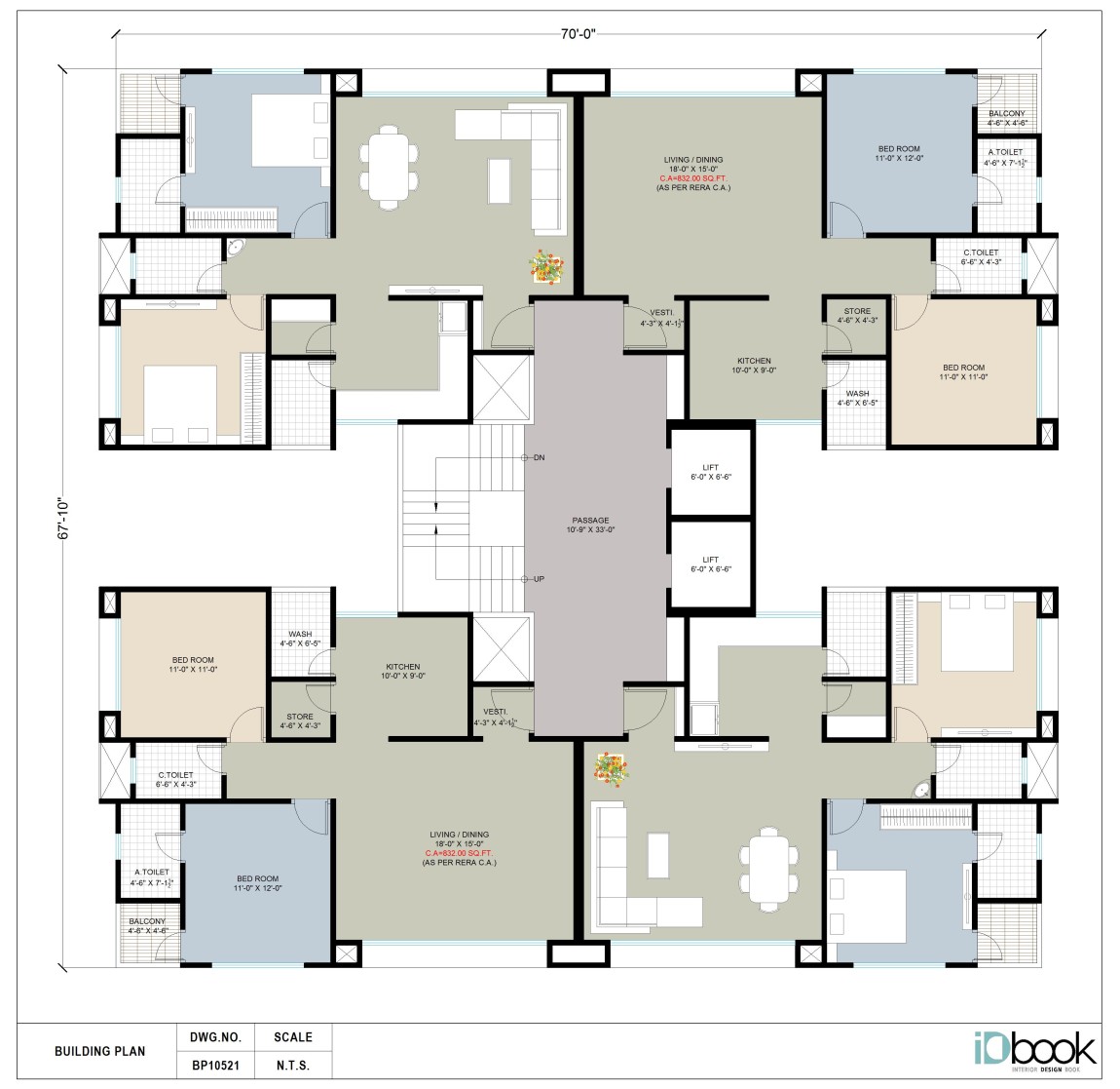 Apartment Layout for Family of four