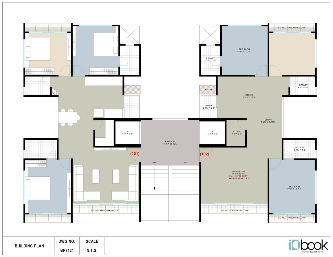 Lavish 3BHK Residence Layout