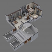 Excellent 2 BHK Apartment Plan