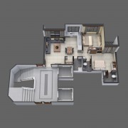 Excellent 2 BHK Apartment Plan