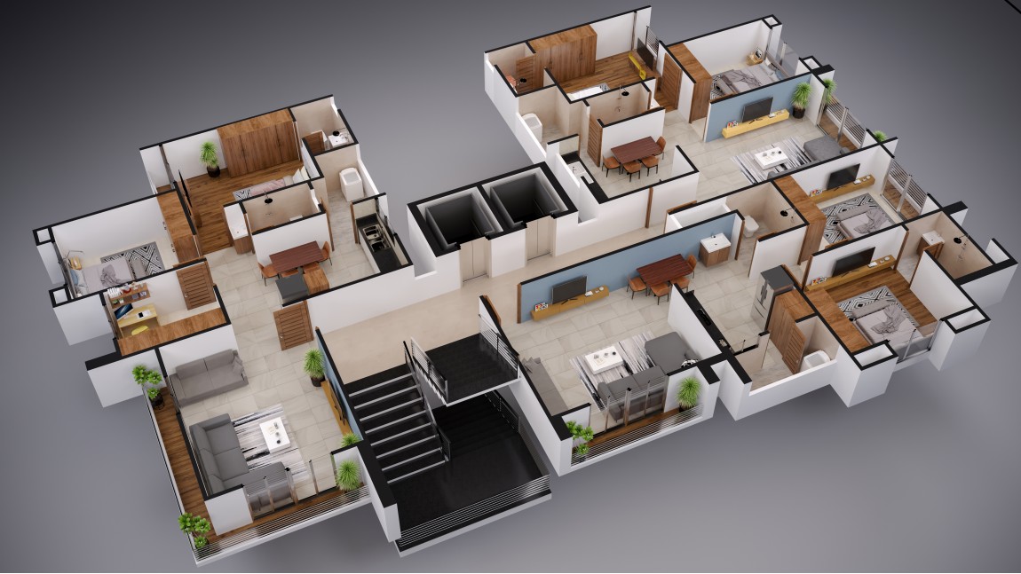 Modern small home layout