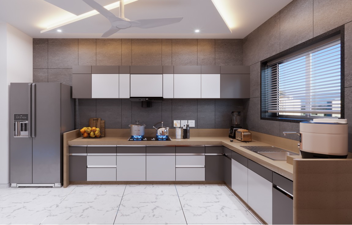 Pretty Grey Kitchen Design