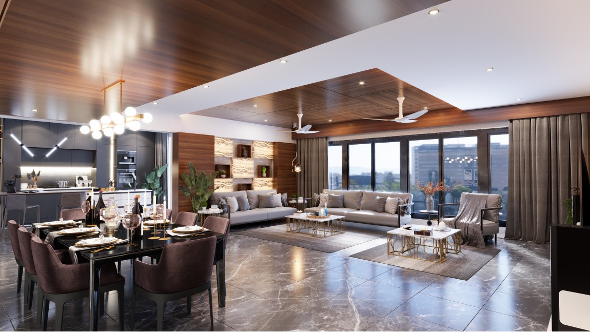 Luxury Living Room Concept & Detailing