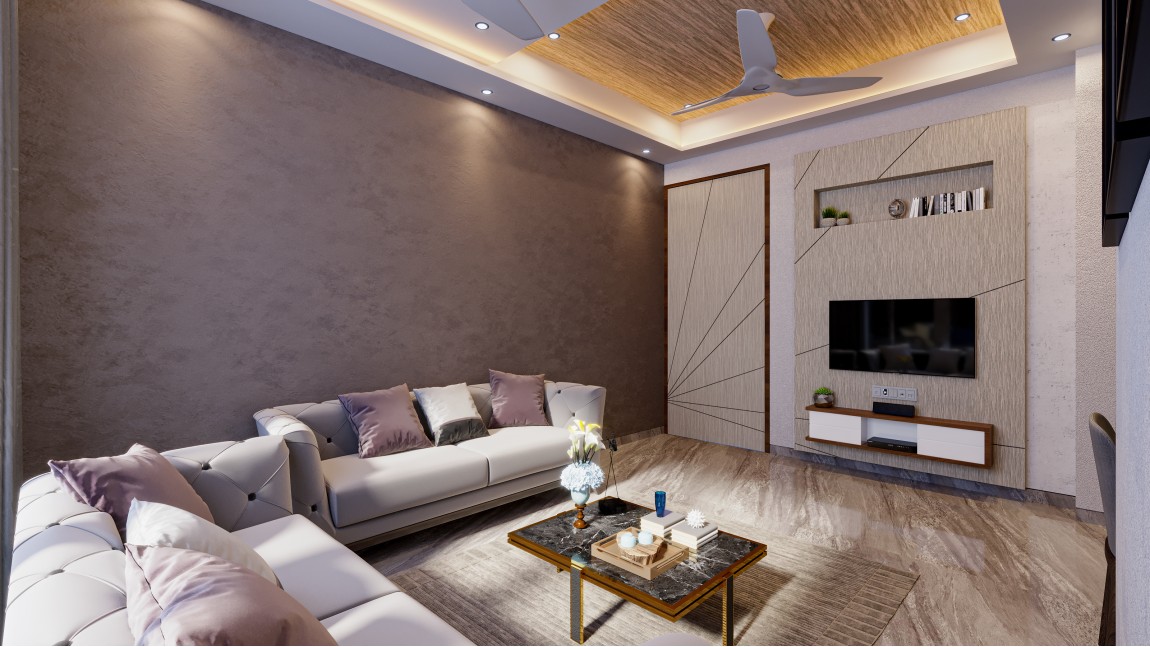 Bright & Cozy Living Room Design