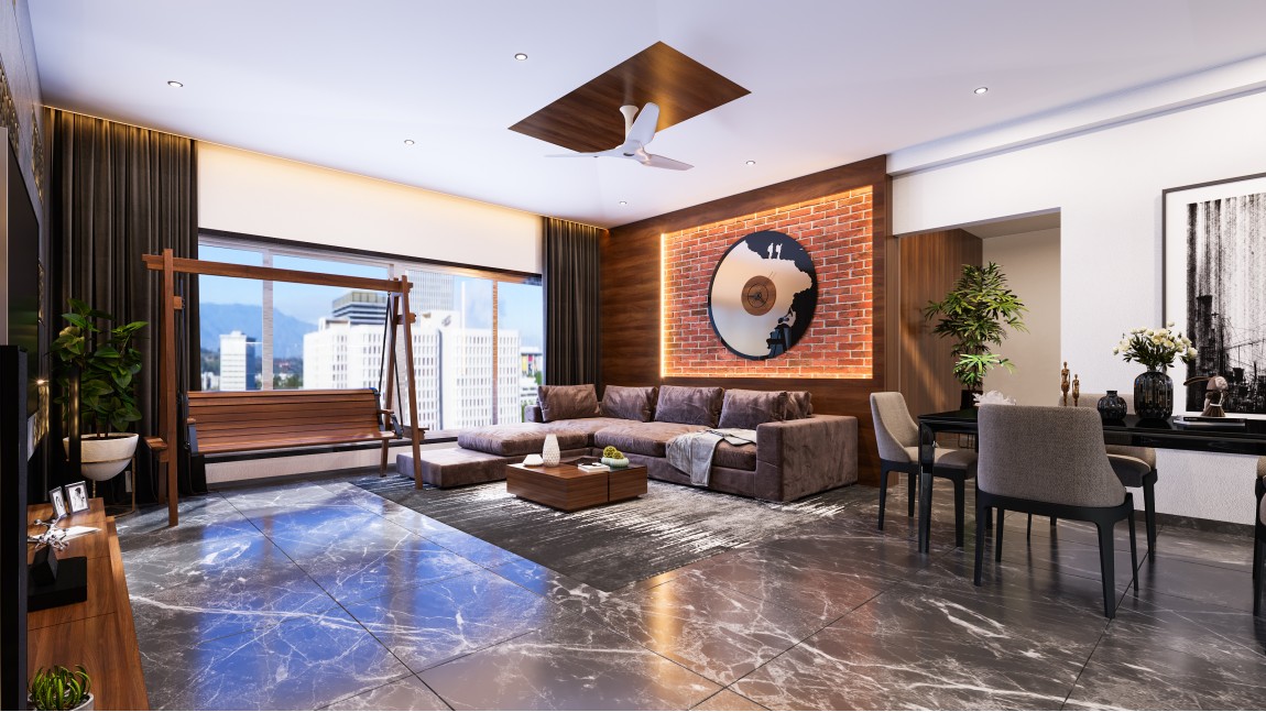 Luxurious apartment’s living room