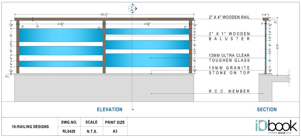 Bar-code Style Railing Design