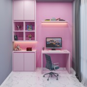 Pink Theme Study Table