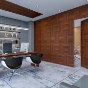 Zig-Zag Pattern on Wall Paneling