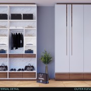 Rich White Wardrobe Design