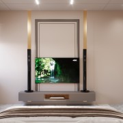 Bedroom TV unit with Back Penal