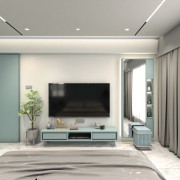 A clam contemporary bedroom