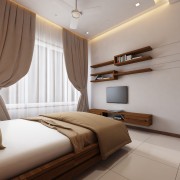 White & Brown master Bedroom