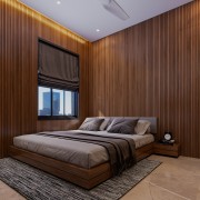Raw Timber Theme Bedroom