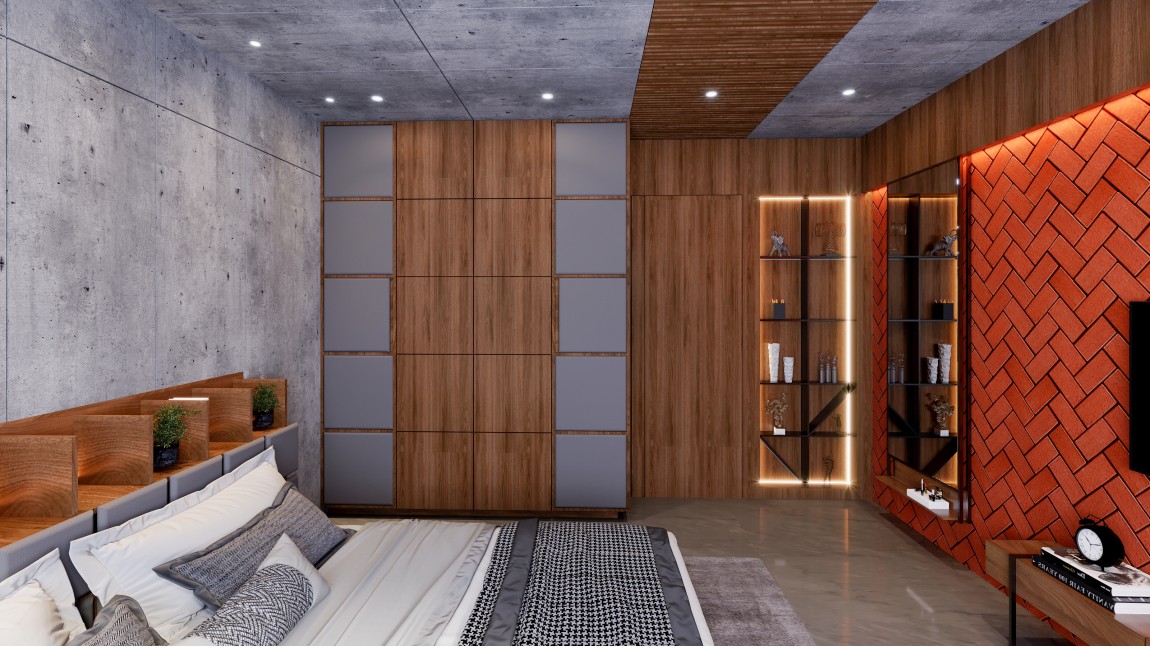 Modern style bedroom