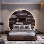 Gorgeous round bedback design For luxury Sleep