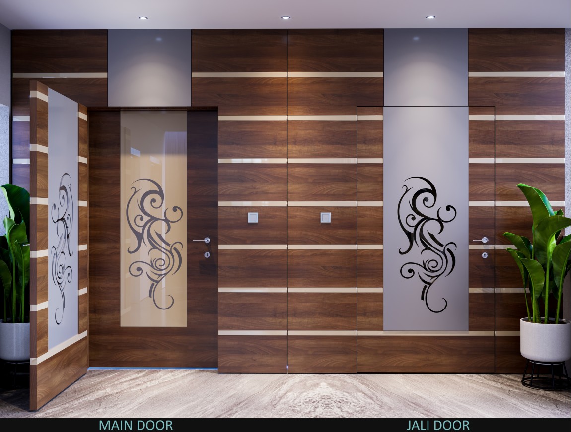 Indian Style Front-Jali Door 	