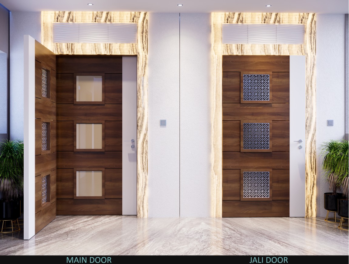 Aesthetic Entry-Jali Door Concept