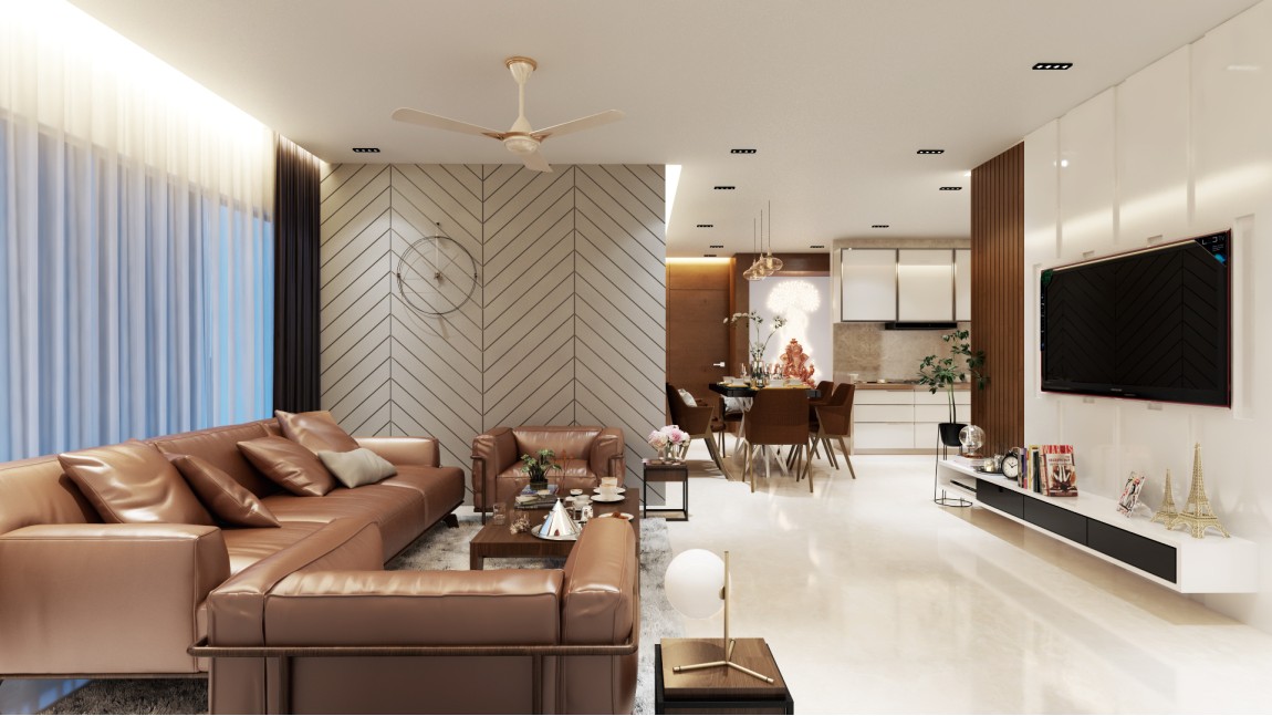 Voguish Living room design   