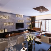 Luxurious apartment’s living room