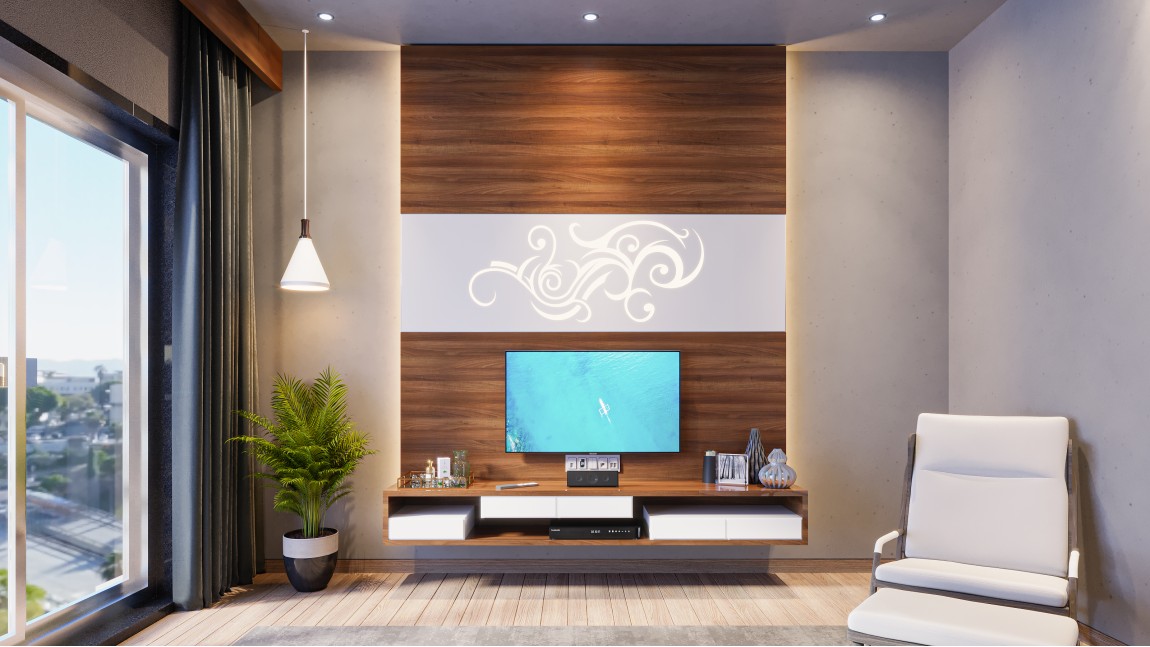 Wall Mounted TV Unit Concept