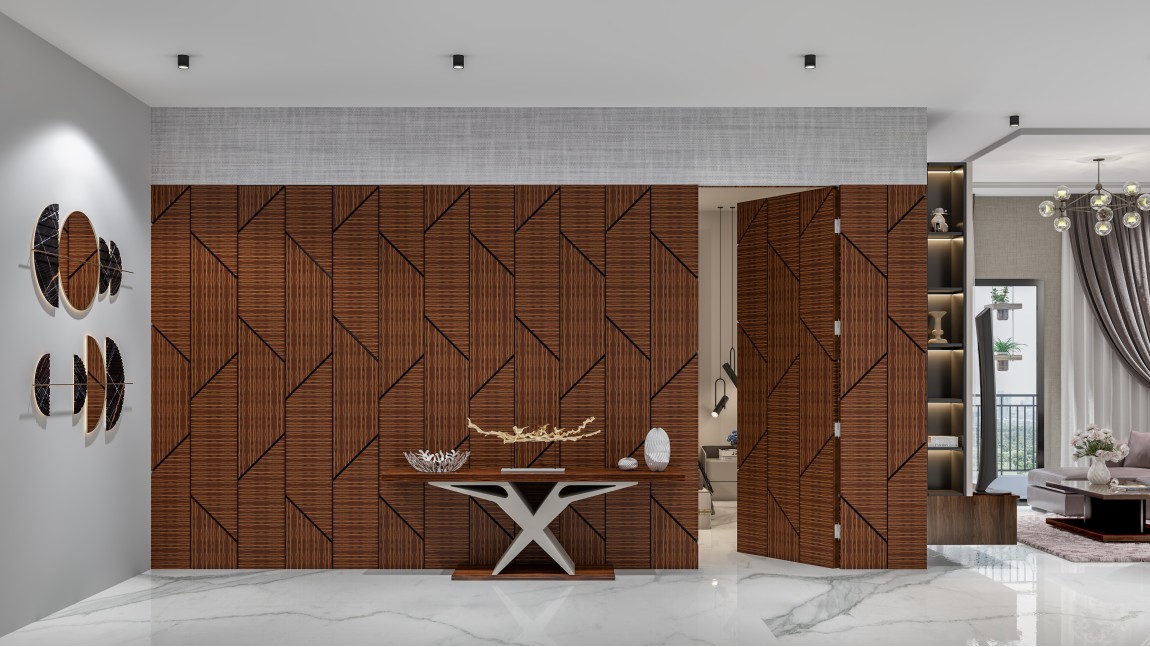 Wall Paneling in Geometrical Style